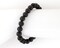 The Bead Chest Natural Lava Stretch Bracelet Black Round Stone
